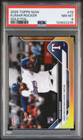 Graded 2025 Topps Now Kumar Rocker #78 Gold Foil /50 Rookie RC Baseball Card PSA 8 Near Mint