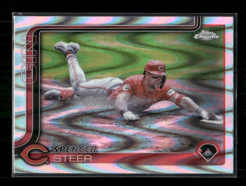 Spencer Steer - 2025 Topps Chrome - Raywave Refractors