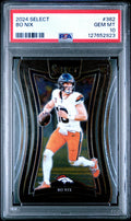 Graded 2024 Panini Select Bo Nix #382 Rookie RC Football Card PSA 10 Gem Mint