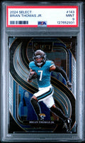 Graded 2024 Panini Select Brian Thomas Jr. #143 Rookie RC Football Card PSA 9 Mint