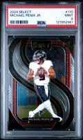 Graded 2024 Panini Select Michael Penix Jr. #110 Rookie RC Football Card PSA 9 Mint