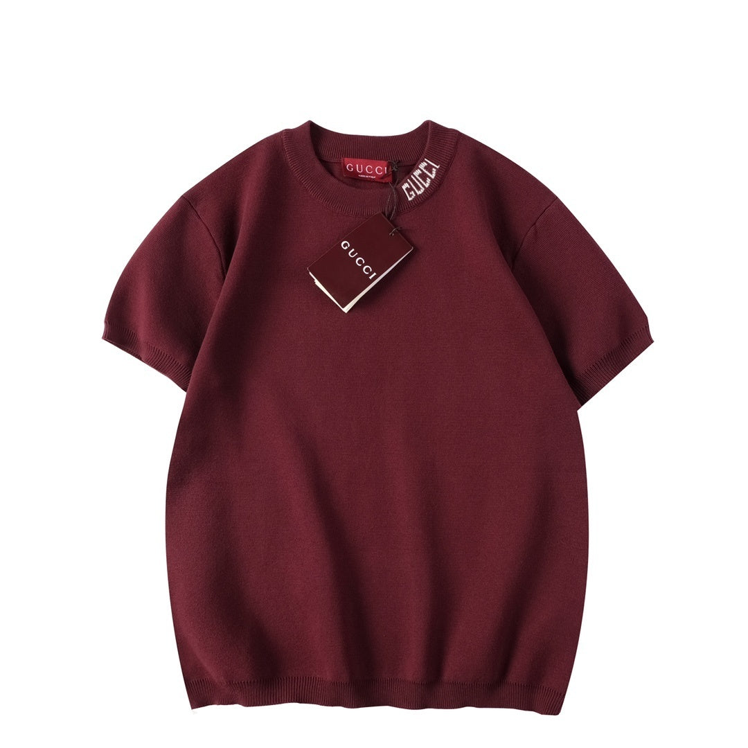 Gucci T-Shirt Without Collar 'Black'
