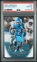 Graded 2025 Panini Luminance Ashton Jeanty #108 Rookie RC Football Card PSA 10 Gem Mint