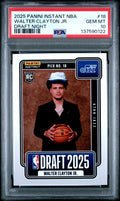 Graded 2025 Panini Instant Walter Clayton Jr. #18 Draft Night Rookie RC Basketball Card PSA 10 Gem Mint