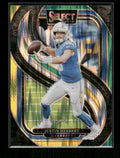2024 Panini Select #131 Justin Herbert Green & Yellow Prizm Shock