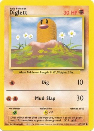 Diglett 047/102 - Base Set