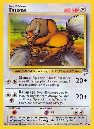Tauros 062/130 - Base Set 2