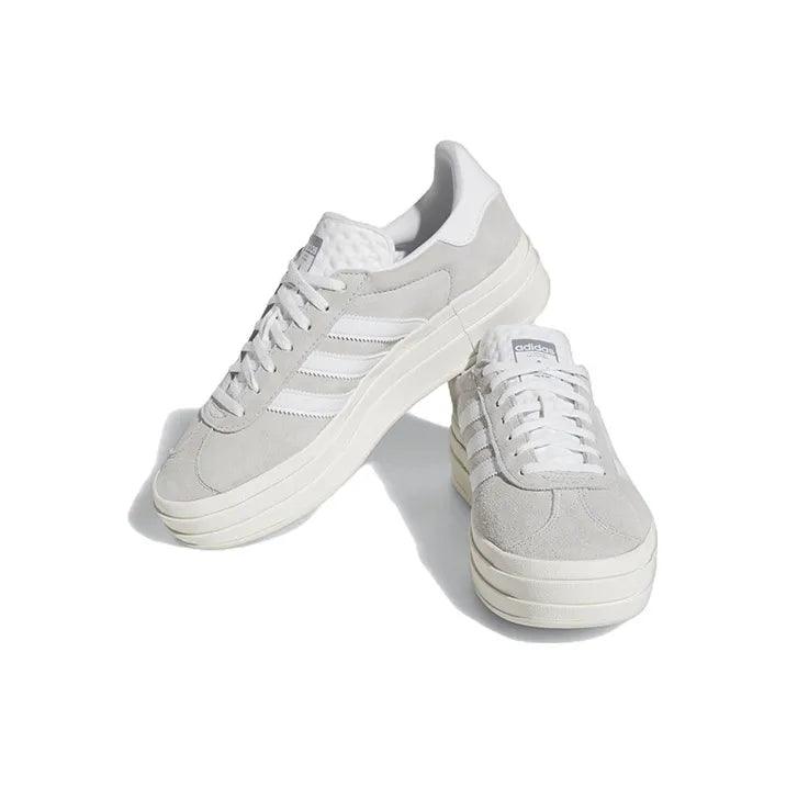 Adidas Gazelle Bold Grey White | Premium Suede Sneakers | Casual Comfort