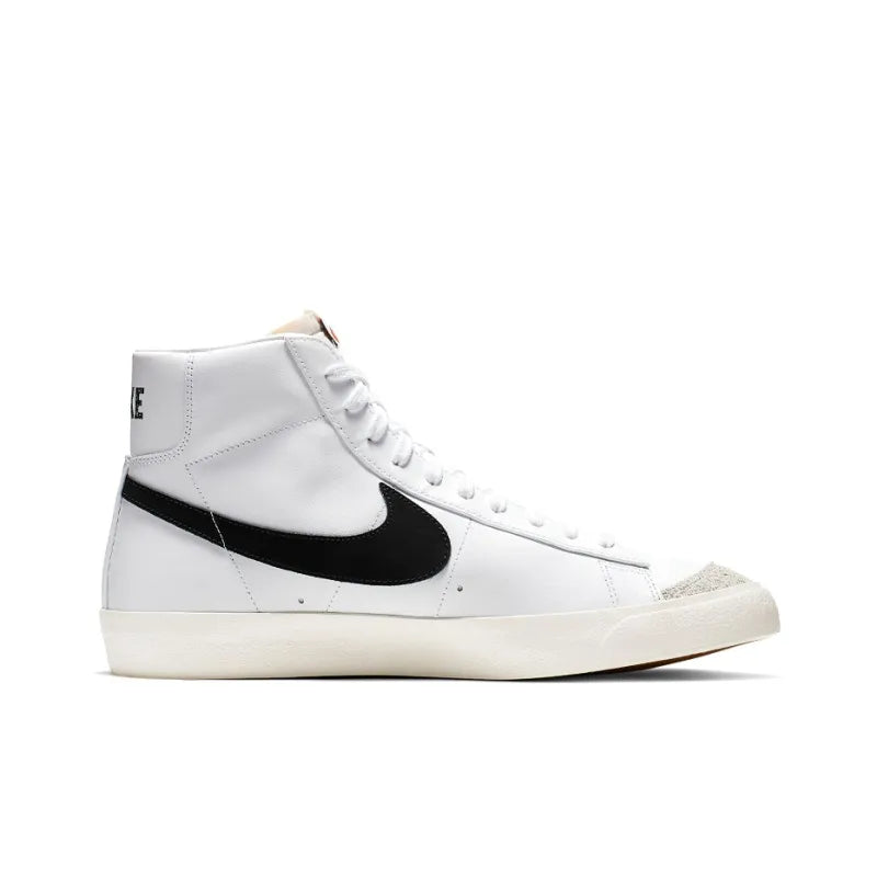 Nike Blazer Mid '77 Vintage White Black Sneakers - Classic Style