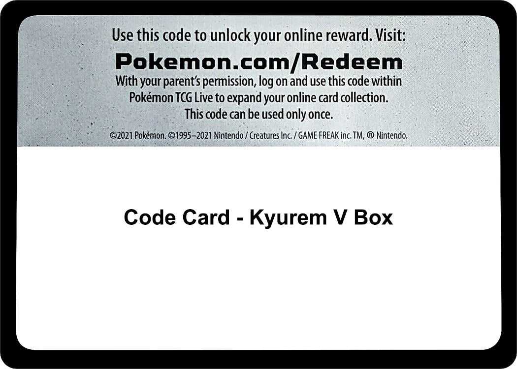Code Card - Kyurem V Box (Miscellaneous Cards & Products) (MCAP)