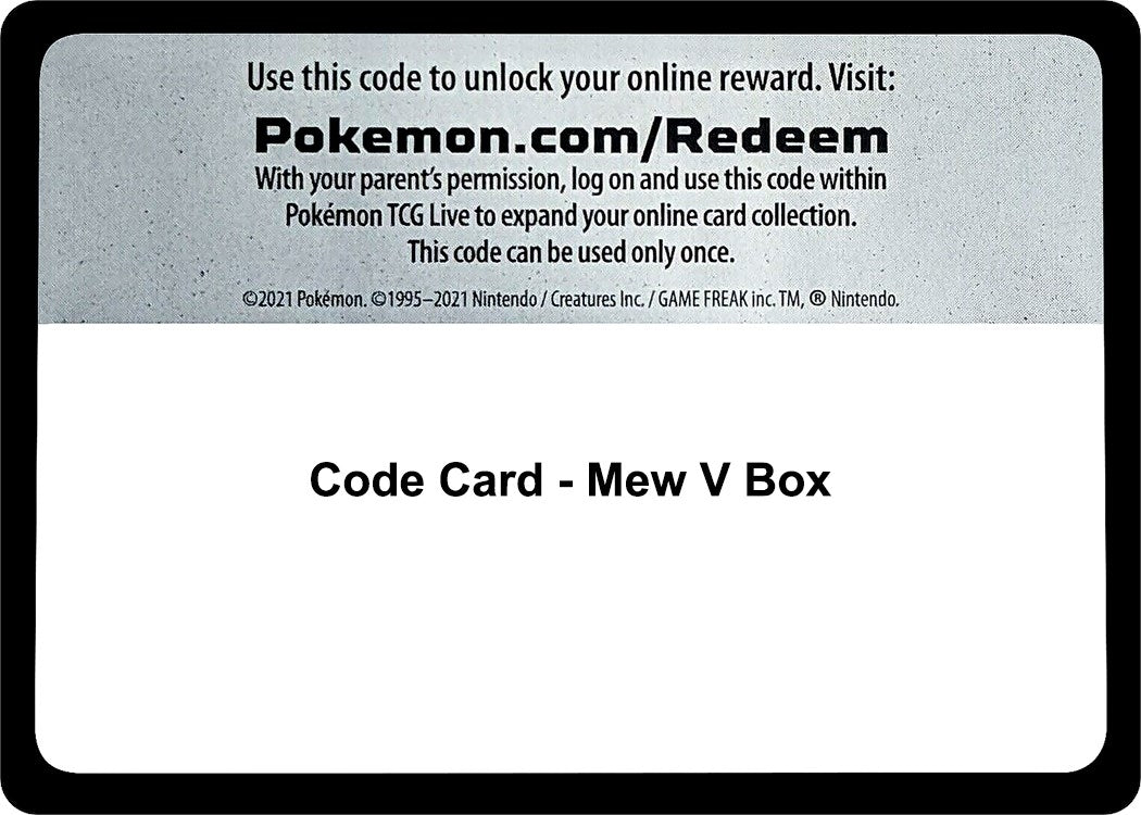 Code Card - Mew V Box (Miscellaneous Cards & Products) (MCAP)