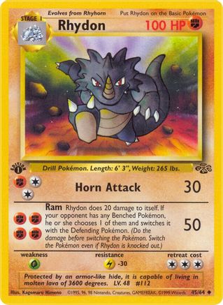 Rhydon 045/64 - Jungle 1st Edition