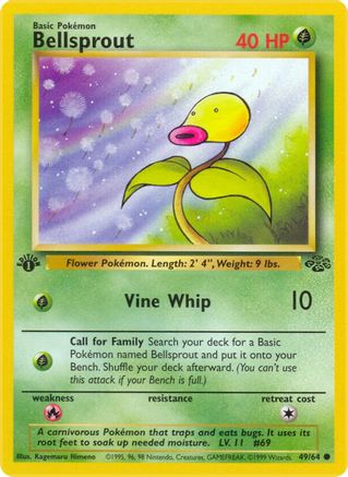 Bellsprout 049/64 - Jungle 1st Edition