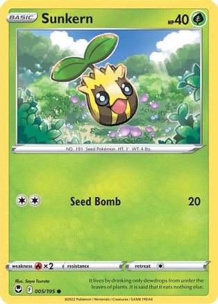 Sunkern 005/195 - SWSH12 Silver Tempest Reverse Holofoil