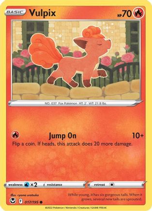 Vulpix 017/195 - SWSH12 Silver Tempest Reverse Holofoil
