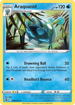Araquanid 048/195 - SWSH12 Silver Tempest Reverse Holofoil