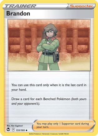 Brandon 151/195 - SWSH12 Silver Tempest Reverse Holofoil