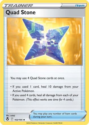 Quad Stone 163/195 - SWSH12 Silver Tempest Reverse Holofoil