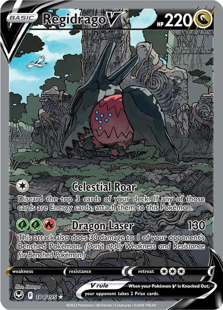 Regidrago V (Alternate Full Art) (184/195) (SWSH12: Silver Tempest)