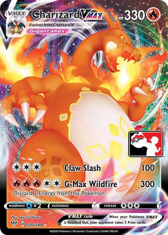 Charizard VMAX (020/189) (Prize Pack Series Cards)