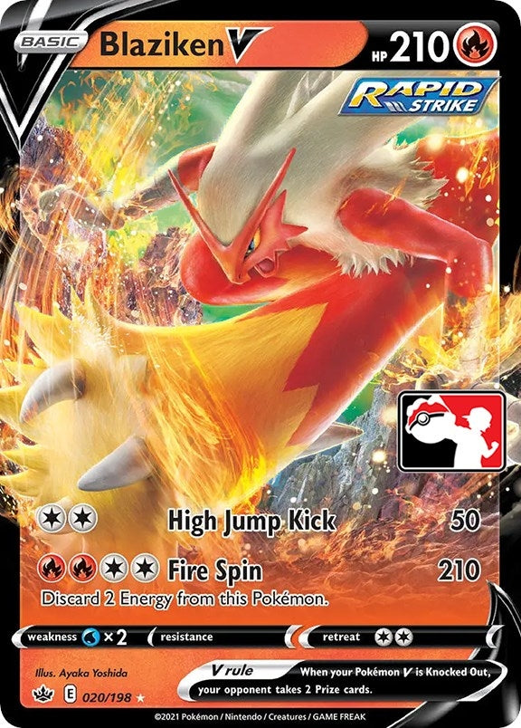 Blaziken V (020/198) (Prize Pack Series Cards)