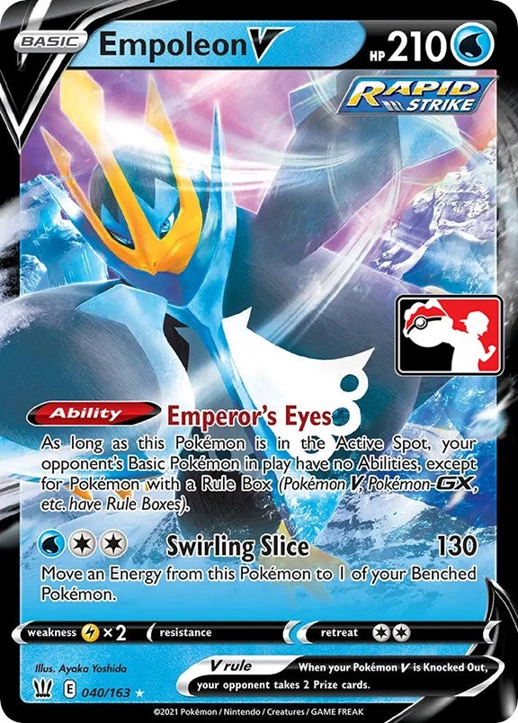 Empoleon V (040/163) (Prize Pack Series Cards)