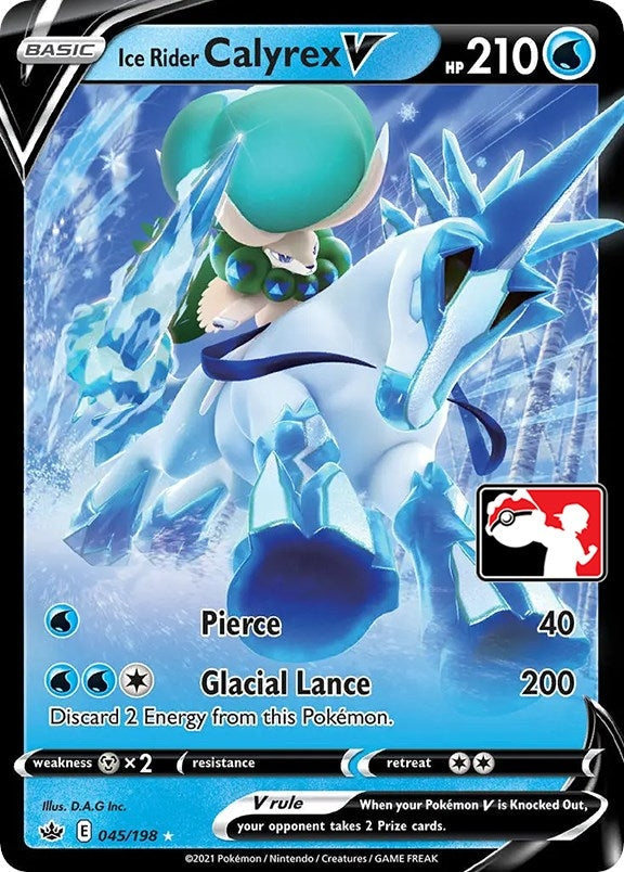 Ice Rider Calyrex V (045/198) (Prize Pack Series Cards)