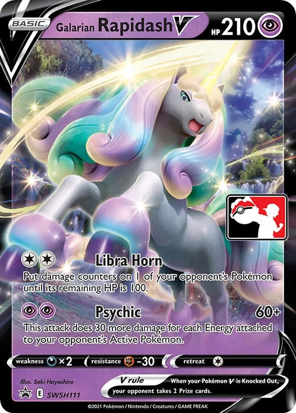 Galarian Rapidash V - SWSH111 (SWSH111) (Prize Pack Series Cards)