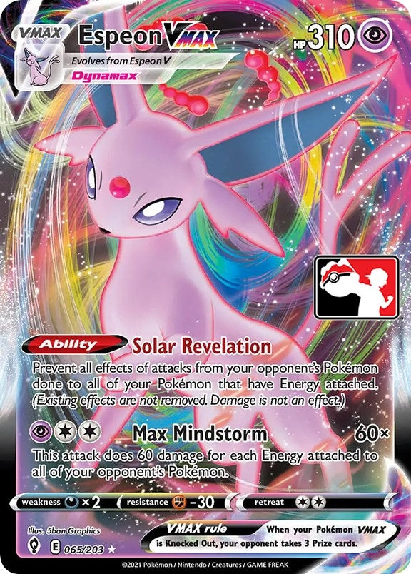 Espeon VMAX (065/203) (Prize Pack Series Cards)