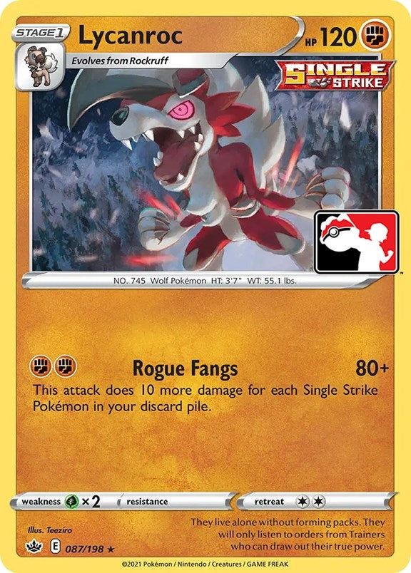 Lycanroc (087/198) (Prize Pack Series Cards)