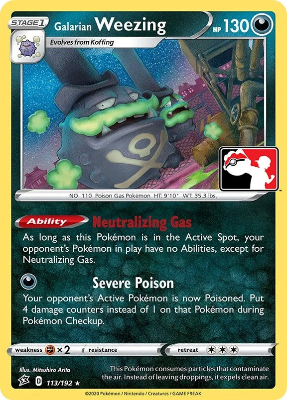 Galarian Weezing (113/192) (Prize Pack Series Cards)