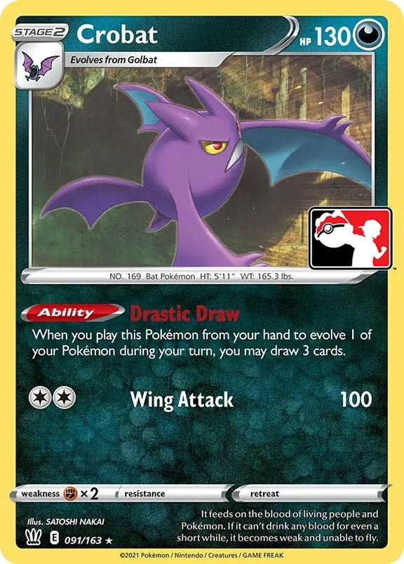 Crobat (091/163) (Prize Pack Series Cards)