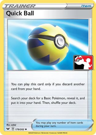 Quick Ball 179/202 - Prize Pack Series Cards