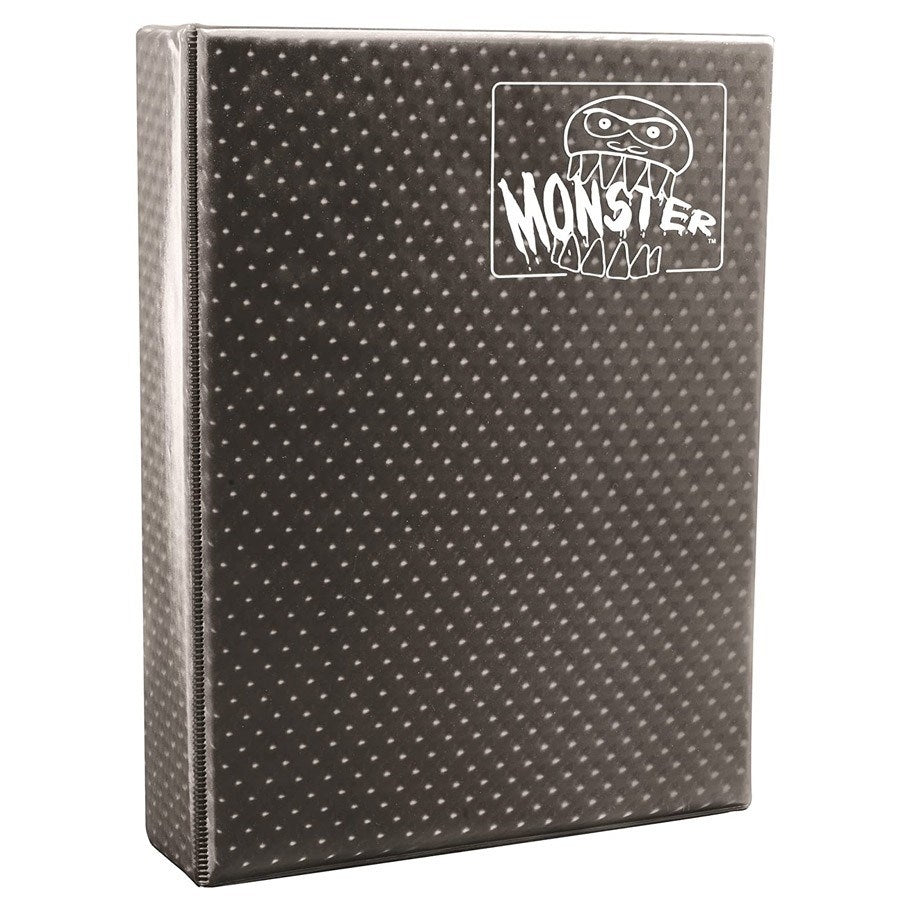 Binder - 9-Pocket Side-Loading Mega Monster - Holofoil Black (Hard Cover)