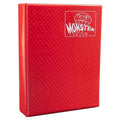Binder - 9-Pocket Side-Loading Mega Monster - Holofoil Red (Hard Cover)