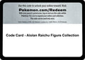 Code Card - Alolan Raichu Figure Collection (Miscellaneous Cards & Products) (MCAP)