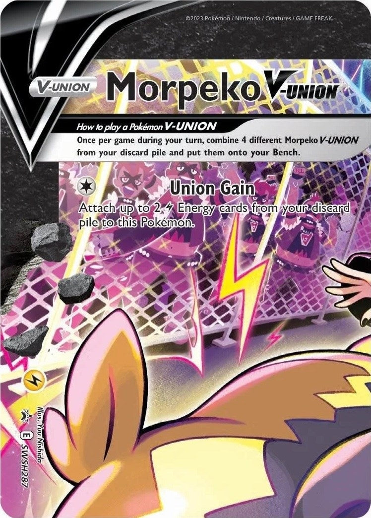 Morpeko V-Union - SWSH287 (SWSH287) (SWSH: Sword & Shield Promo Cards) (SWSD)