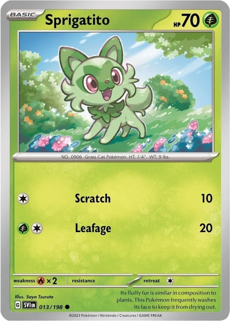 Sprigatito - 013/198 (Mirage Holo) (013/198) (Miscellaneous Cards & Products) (MCAP)