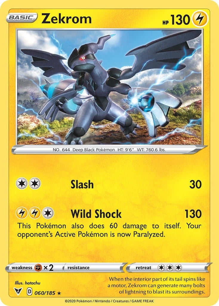 Zekrom - 060/185 (Cosmos Holo) (060/185) (Miscellaneous Cards & Products) (MCAP)