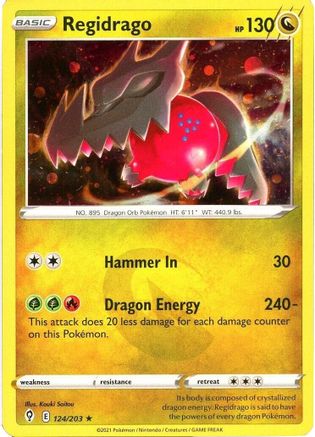 Regidrago (Cosmos Holo) 124/203 - Miscellaneous Cards & Products Holofoil