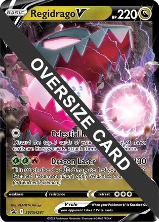 Regidrago V SWSH281 - Jumbo Cards Holofoil