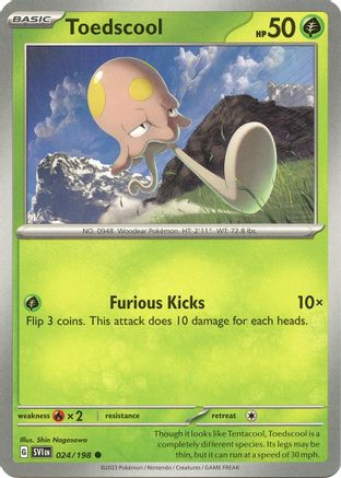 Toedscool 024/198 - SV01 Scarlet & Violet Base Set Reverse Holofoil