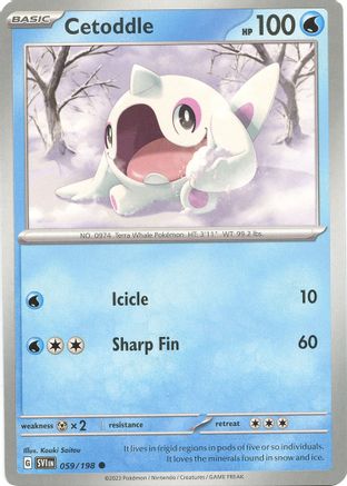 Cetoddle 059/198 - SV01 Scarlet & Violet Base Set Reverse Holofoil