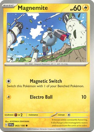 Magnemite 063/198 - SV01 Scarlet & Violet Base Set Reverse Holofoil