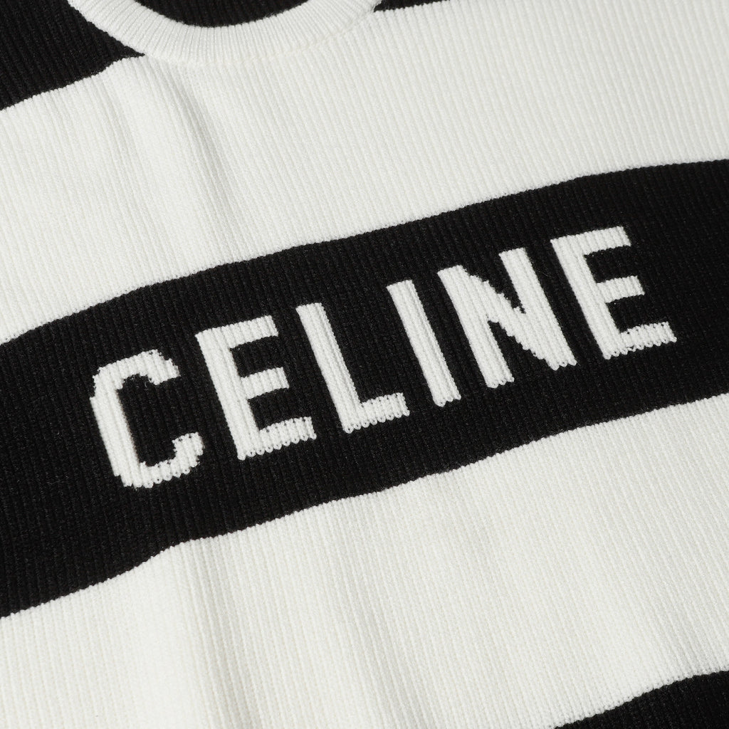CELINE Large Silhouette Striped Sweater