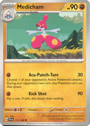 Medicham 111/198 - SV01 Scarlet & Violet Base Set Reverse Holofoil