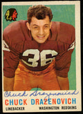 1959 TOPPS Football Card #172 Signed/Auto Chuck Drazenovich Washington Redskins