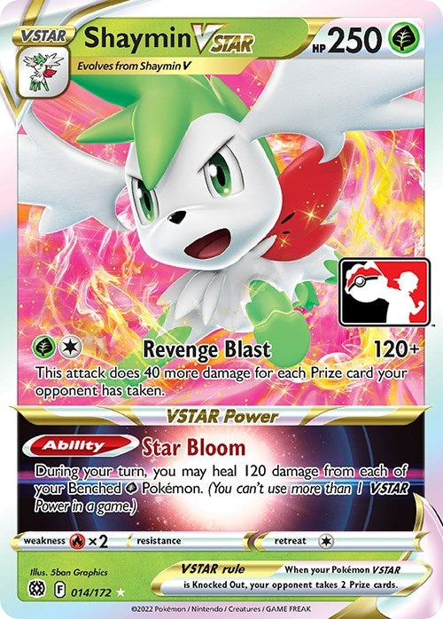 Shaymin VSTAR (014/172) (Prize Pack Series Cards)