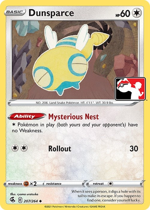 Dunsparce (207/264) (Prize Pack Series Cards)