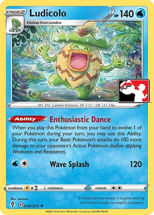 Ludicolo (034/203) (Prize Pack Series Cards)